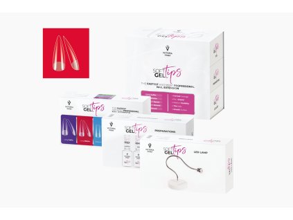60164 soft gel tips set with long stiletto