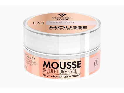 59462 stavebni gel mousse gel 03 coral soft 15 ml