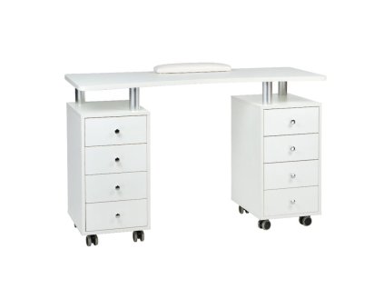 48438 stolik do manicure bd 3425 bialy