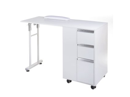 48546 stolik do manicure skladany bd 3802 bialy