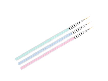 51618 zestaw pedzli do zdobien 3 szt clear color