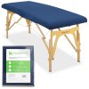 62084 1 piece terry sheet for folding tables 60 165 cm navy blue