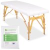 62063 1 piece terry sheet for folding tables 60 165 cm white
