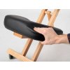 54698 2 ergonomic kneeling chair ergo simple natural wood castors with lock