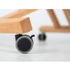 54698 6 ergonomic kneeling chair ergo simple natural wood castors with lock