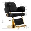 46802 7 kadernicke kreslo gabbiano linz gold black