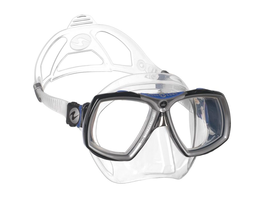 Technisub potápěčské brýle  LOOK2 MIDI silikon transparent - transparentní/modrá