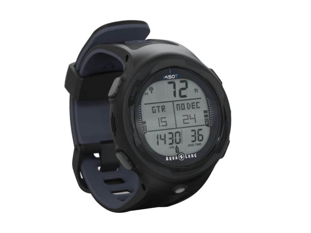Aqualung potápěčský počítač/hodinky i450T - černá
