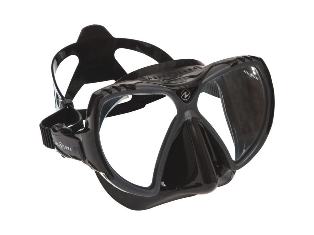 Aqualung potápěčské brýle  MISSION silikon černý - černá/šedá