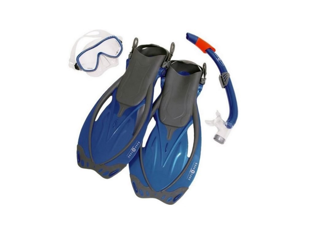 Aqualung Sport šnorchlovací set brýle + šnorchl + ploutve  YUCATAN BLUE MEN pánský