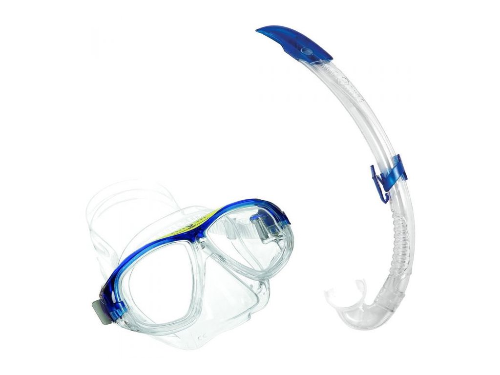 Aqualung Sport šnorchlovací set CORAL LX + šnorchl AIRFLEX LX modrá