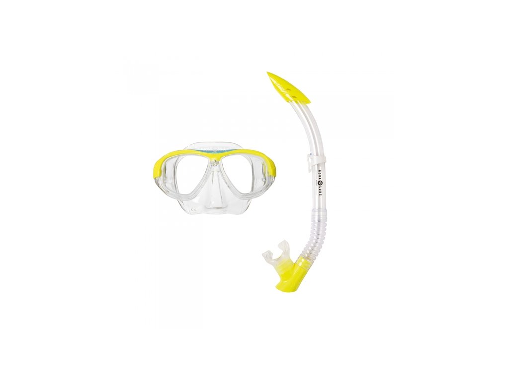 Aqualung Sport šnorchlovací set CORAL LX + šnorchl VERACRUZ DX žlutá