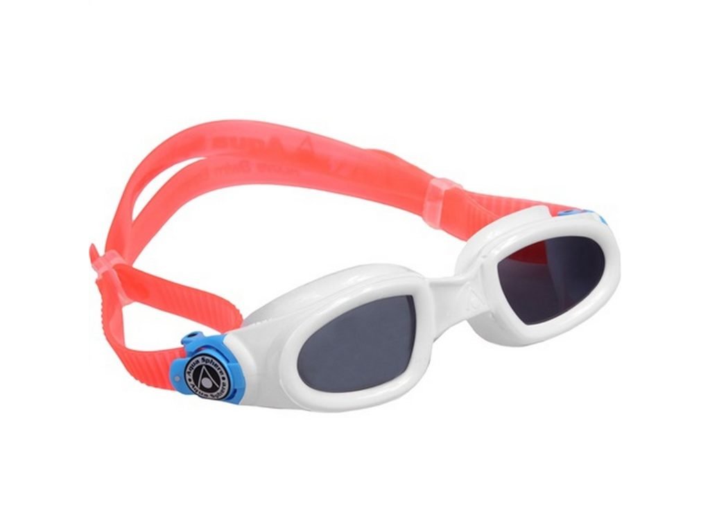 Aqua Sphere plavecké brýle MOBY KID SMOKE LENS zatmavený zorník - bílá/červená