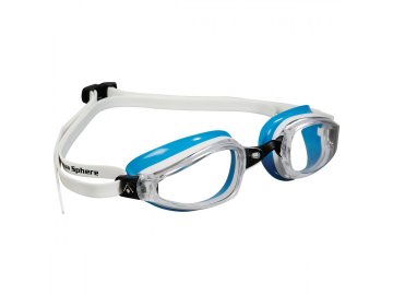 Michael Phelps Aqua Sphere plavecké brýle K180 LADY, čirý zorník, bílá/světle modrá
