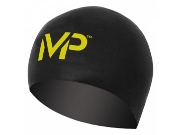 Plavecká čepice race cap černá žlutá