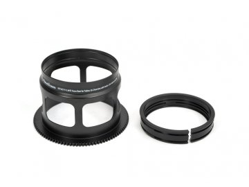 Nauticam RCT1017-F+1.4xTC Focus Gear for Tokina 10-17mm lens with Kenko 1.4x teleplus pro 300