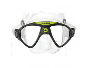 Aqualung potápěčské brýle MICROMASK silikon transparent - žlutá