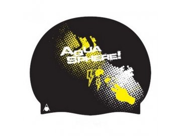 Plavecká čepice Aqua Sphere FELIX AQS GO SWIM chlapecký design, žlutá/černá