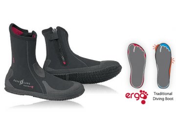 Aqualung neoprenové boty SUPERZIP ERGO 5 mm černá