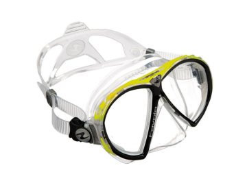 Aqualung potápěčské brýle FAVOLA silikon transparent - žlutá