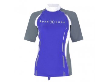 Aqualung dámské tričko RASHGUARD fialová/šedá