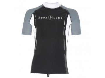 Aqualung pánské tričko RASHGUARD, černá/šedá