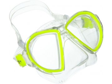 Potápěčská maska Aqualung Sport DUETTO LX žlutá, transparent silikon