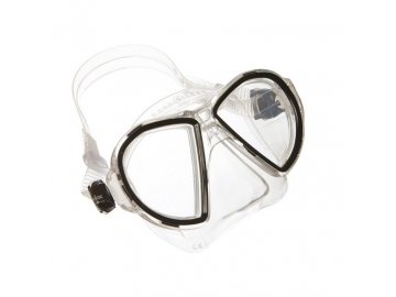 Aqualung Sport brýle DUETTO MIDI LX arctic white/černá, transparent silikon