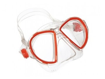 Potápěčské brýle Aqualung Sport DUETTO MIDI LX, červená, transparent silikon
