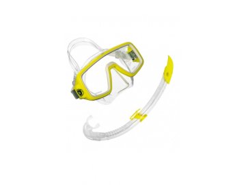 Aqualung Sport šnorchlovací a potápěčský set PLANET LX sil.transparent  + AIRFLEX LX - žlutá