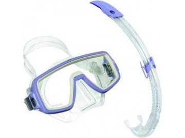 Dětský šnorchlovací a potápěčský set Aqualung Sport PLANET LX JUNIOR sil.transparent  + AIRFLEX, levandulová
