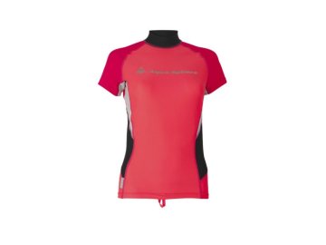 Aqua Sphere tričko RASH GUARD AMY dámské - červená/světle červená