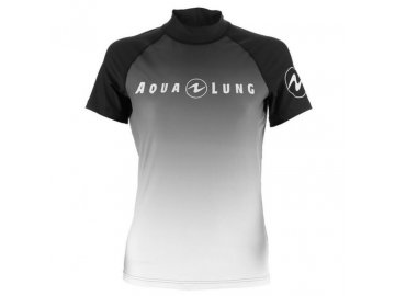 Aqualung dámské tričko RASHGUARD RADIENCE, černá/bílá