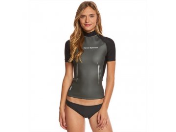 Dámské neoprenové tričko Aqua Sphere TOP AQUASKIN LS, černá/šedá