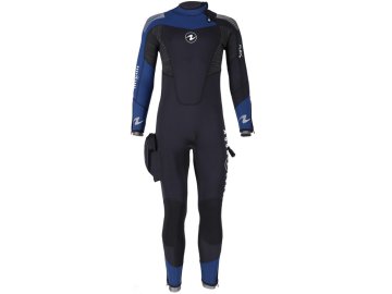 Pánský neoprenový oblek Aqualung DYNAFLEX OVERAL MEN 5,5mm černo-modrá