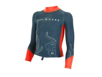 Aqualung tričko RASH GUARD KID ORANGE/GREY