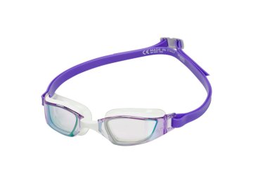 Michael Phelps plavecké brýle XCEED LILAC IRISDESCENT TITANIUM fialový irizující titanově zrcadlový zorník - bílá/fialová