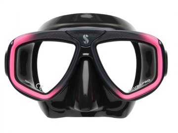 Potápěčské brýle Scubapro ZOOM EVO silikon černý, černá/růžová