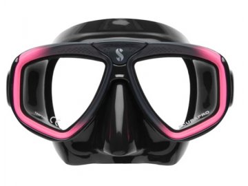 Scubapro potápěčské brýle  ZOOM EVO silikon černý - černá/růžová