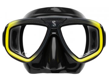 Scubapro potápěčské brýle  ZOOM EVO silikon černý - černá/žlutá