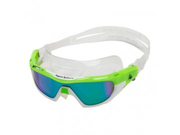 Aqua Sphere plavecké brýle VISTA PRO zelený titanově zrcadlový zorník, zelená/bílá