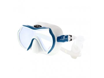 Aqualung potápěčské brýle MISTIQUE DS modrý zrcadlový zorník, bílý silikon
