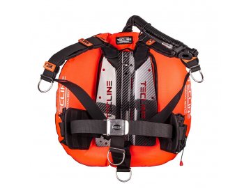 Tecline Donut 22 Special Edition oranžový, Carbon backplate s postrojem DIR + zátěžové kapsy