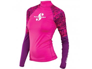 Dámské tričko Scubapro RASHGUARD FLAMINGO UPF50, růžové