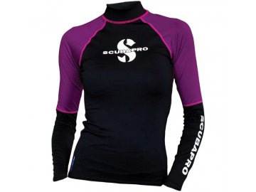 Dámské tričko Scubapro RASHGUARD JEWEL UPF50, černá/fialová