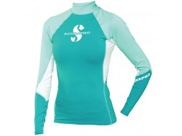 Dámské tričko Scubapro RASHGUARD CARIBBEAN T-FLEX UPF80, modré