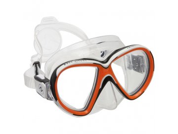 Potápěčská maska Aqualung REVEAL X2, transparent silikon, oranžová