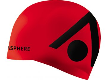Aqua Sphere plavecká čepice TRI CAP - červená/černá