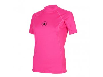 Dámské tričko Aqualung RASHGUARD SLIM FIT, růžová