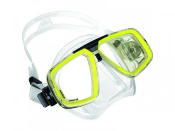 Potápěčské brýle Aqualung LOOK silikon transparent, lime